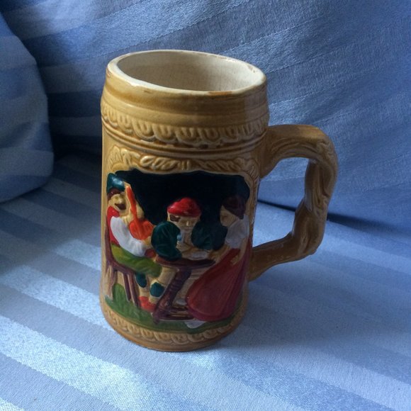 Vintage Hand-painted Bavarian Bier Stein - Picture 2 of 5
